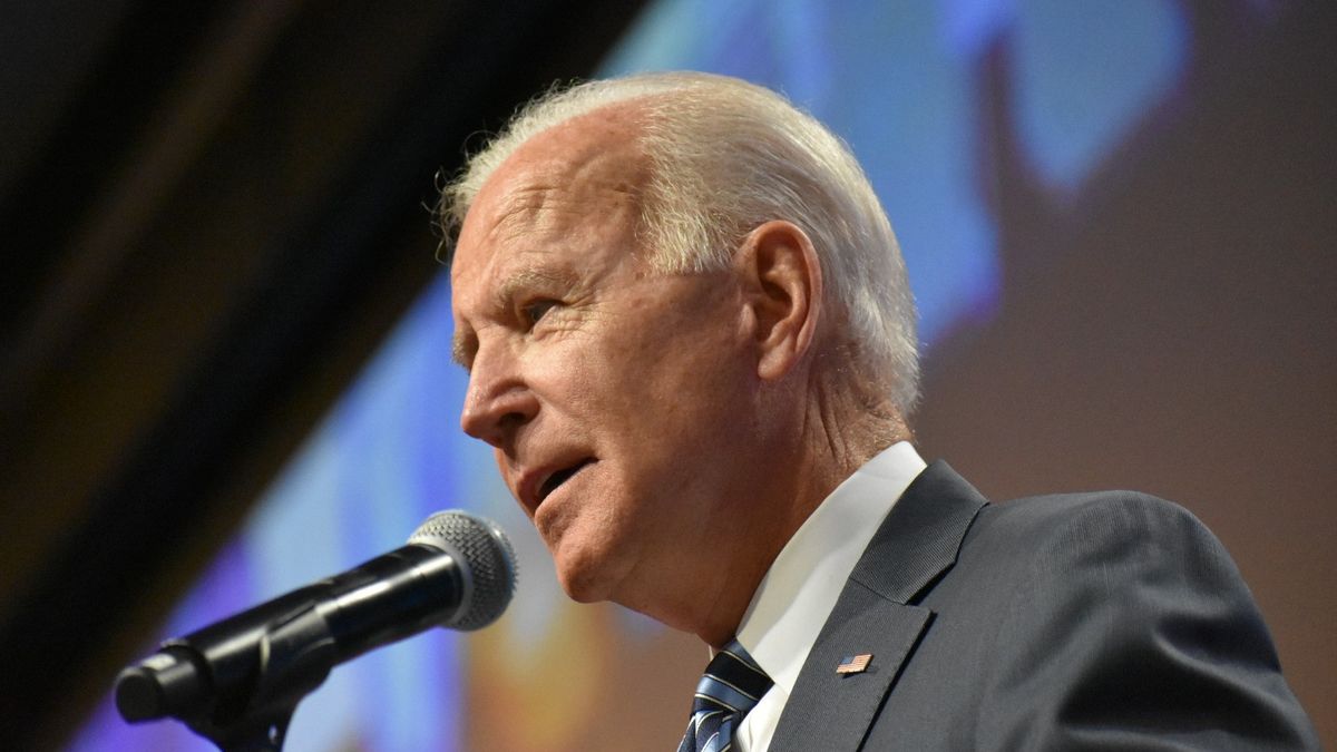 NEW YORK, USA - OCTOBER 20 : Joe Biden, a former U.S. vice president delivers remarks at the UFT Teacher's Union Day in New York, NY, United States on October 20, 2019.  (Photo by Kyle Mazza/Anadolu Agency via Getty Images)