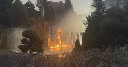 Pożar skrzynki gazowej w Maszewie Dużym – szybka akcja służb zapobiegła tragedii