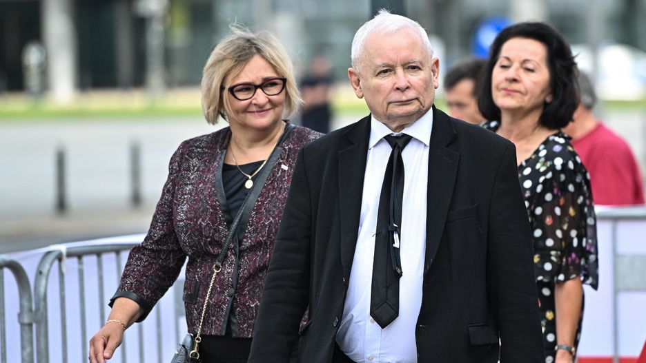 Jarosław Kaczyński na obchodach tzw. miesięcznicy smoleńskiej