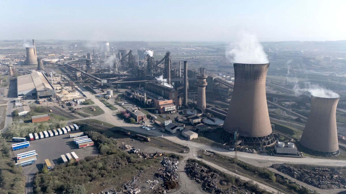 Na zdjęciu zakład British Steel w Scunthorpe