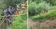 Auto spadło z wiaduktu, tragiczny finał wypadku. Nie żyją dwie osoby