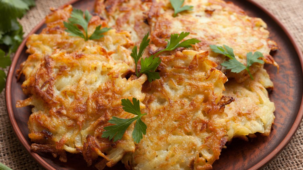 Czeskie placki ziemniaczane z dodatkami