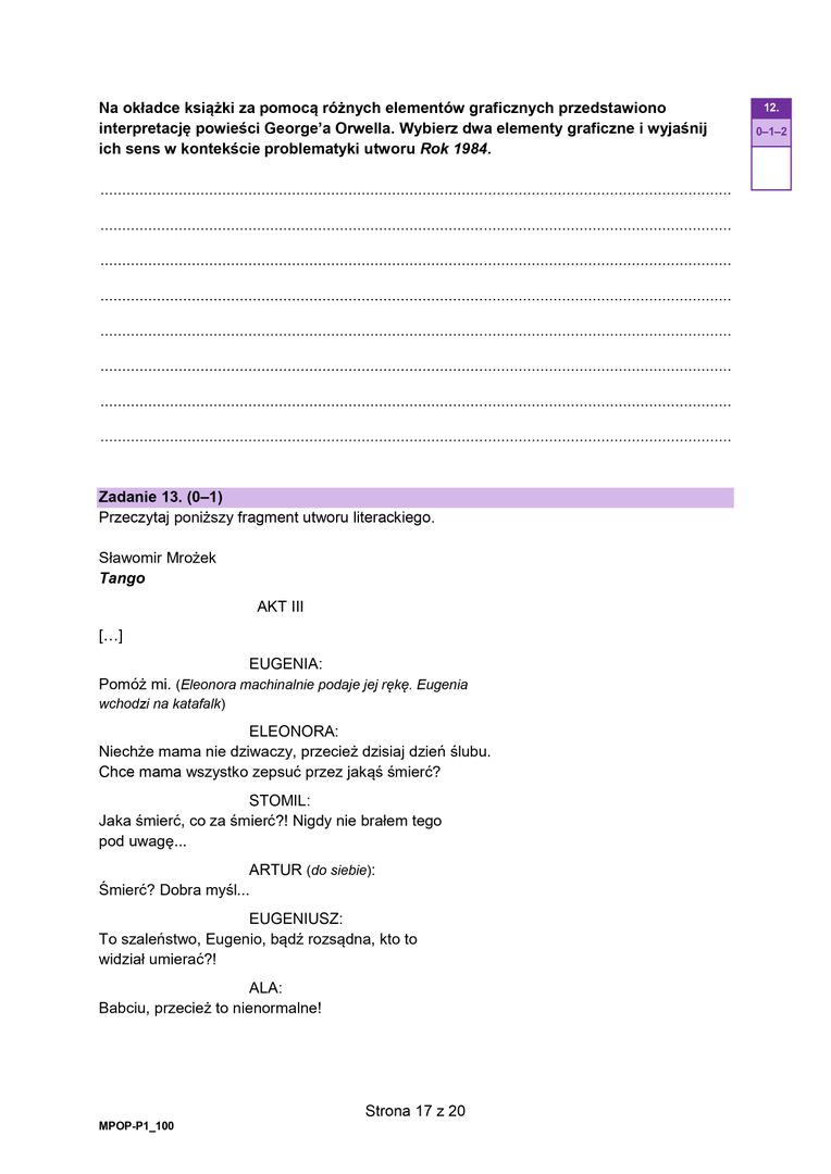 Matura 2025 - język polski. Arkusz CKE, poziom podstawowy