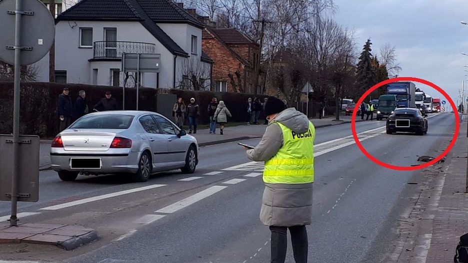 Zginął pod kołami porsche. Jechał na hulajnodze