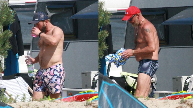 Wakacje Borysa Szyca i Janusza Chabiora nad polskim morzem