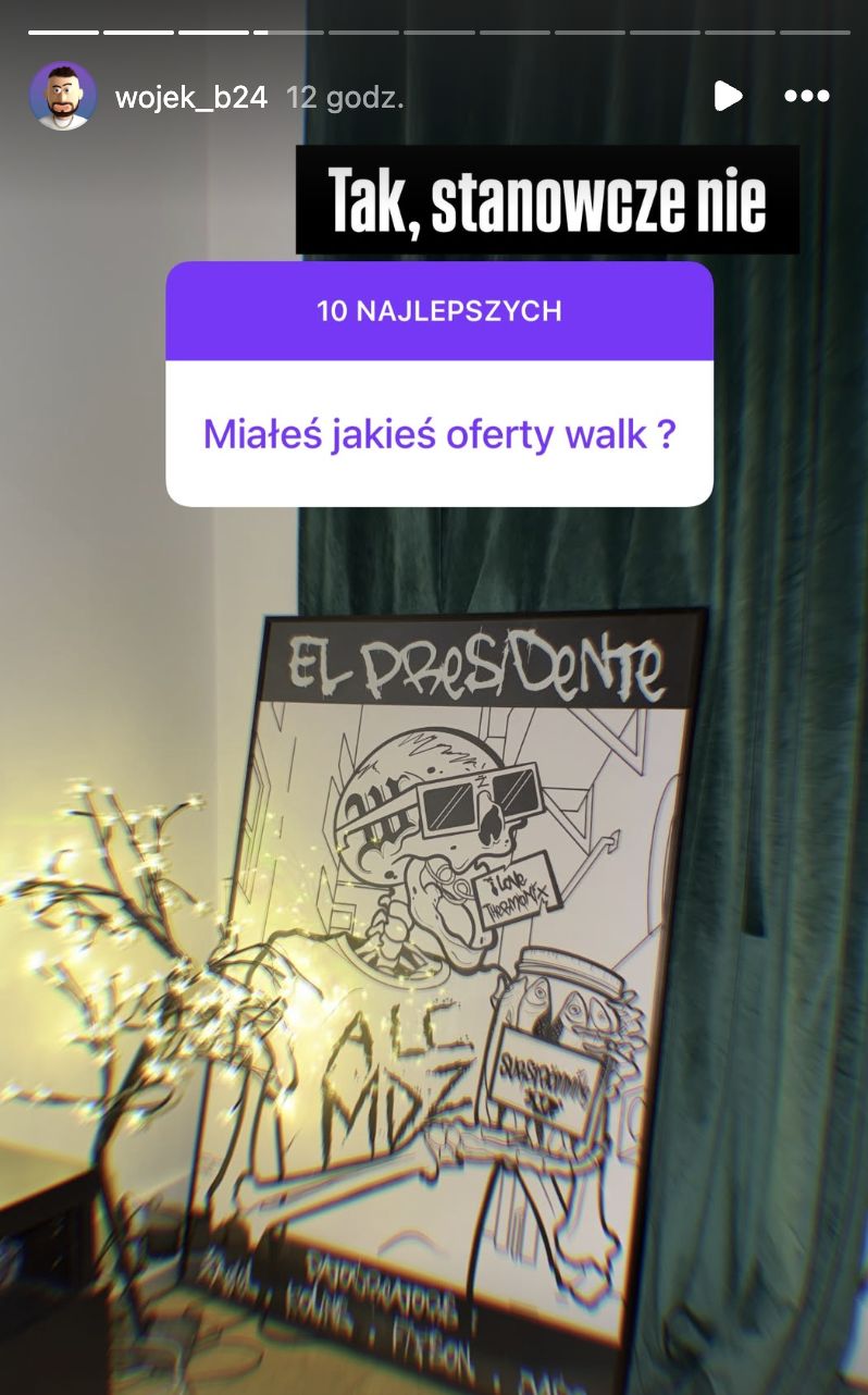 Wojek pokazał odpowiedź na pytanie o udział we freak fightach