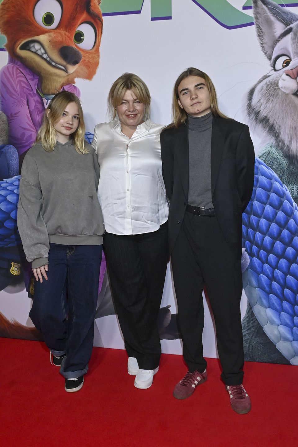 Anna Dąbrowska z dziećmi