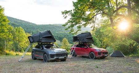 Z bulwarów prosto w bieszczadzką dzicz. Sprawdziłem, jak śpi się w namiocie na dachu Porsche Cayenne