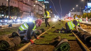Warszawa: Zielone tory w centrum i powrót tramwajów na Marszałkowską
