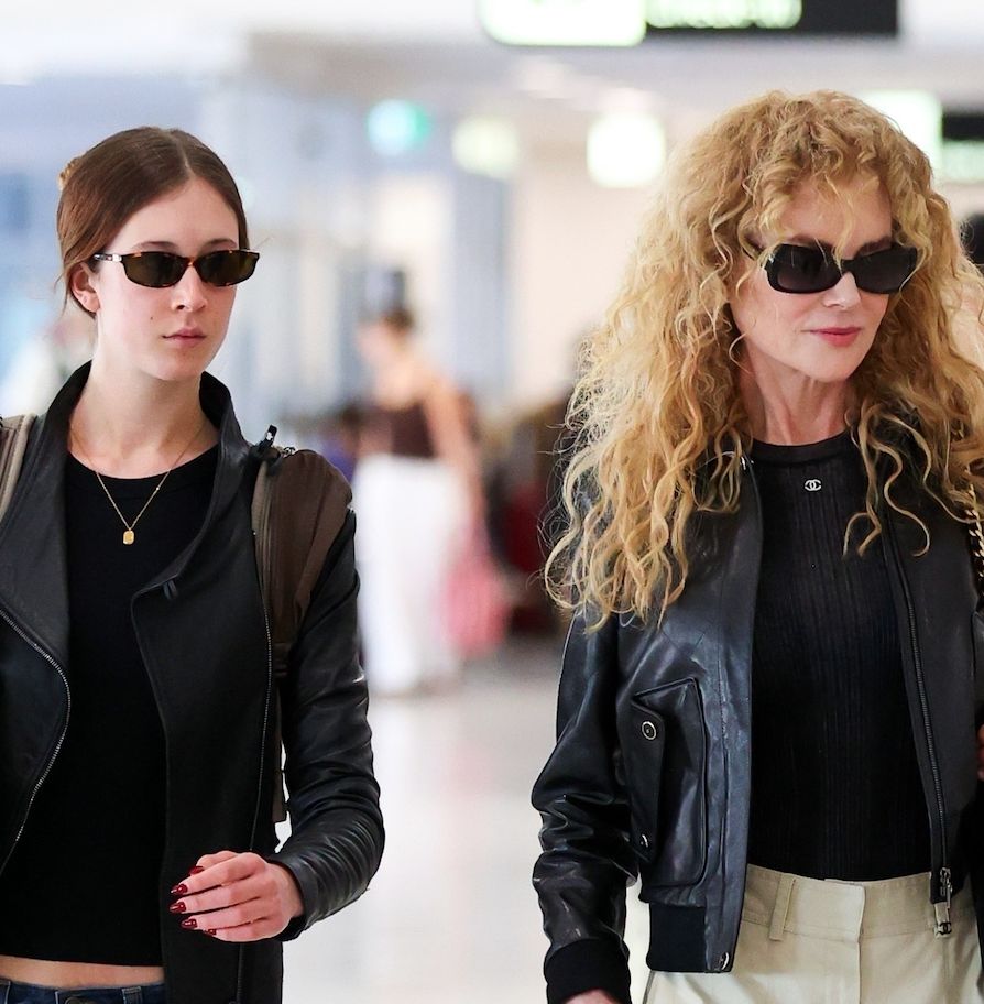 Nicole Kidman z córką na lotnisku w Sydney
