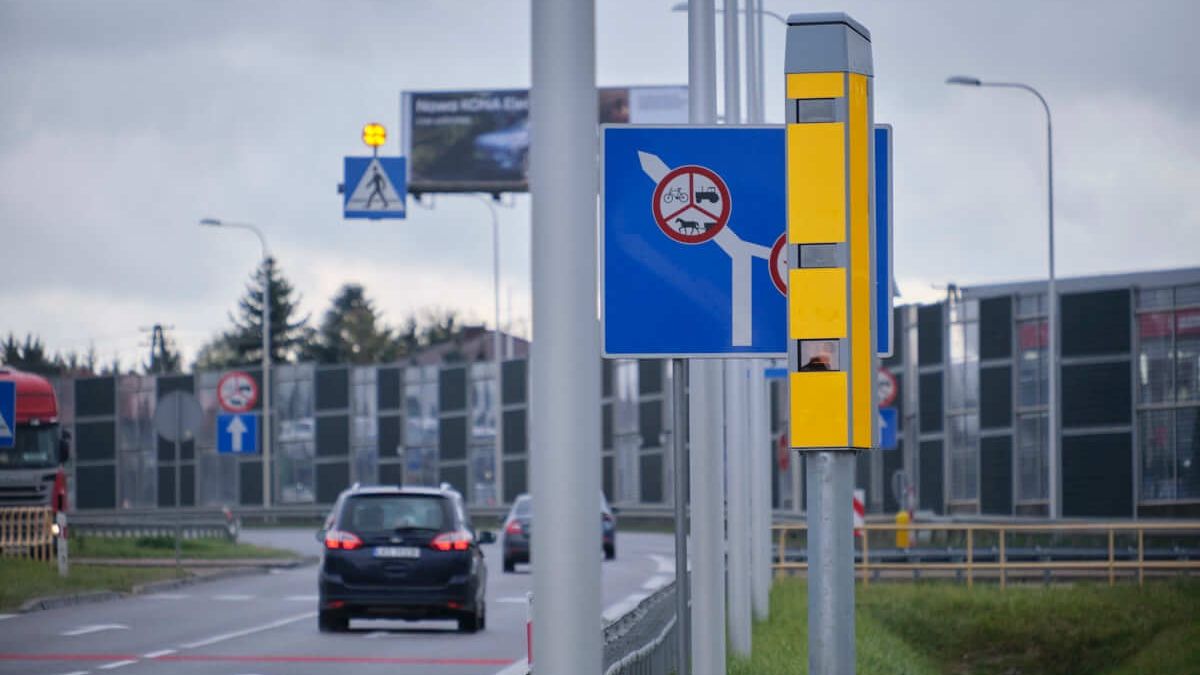 Fotoradar w Świdniku na wyjeździe z Lublina w kierunku Chełma