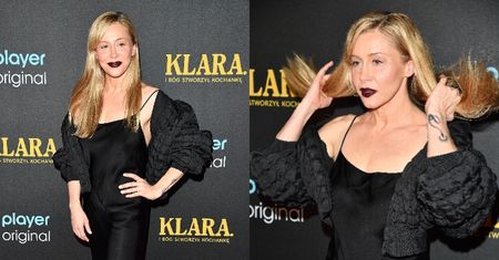 "Mroczna" Katarzyna Warnke prezentuje UWODZICIELSKIE pozy na premierze serialu. Petarda? (ZDJĘCIA)