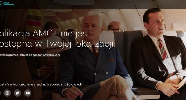 Na razie bez daty startu serwisu streamingowego AMC+ w Polsce