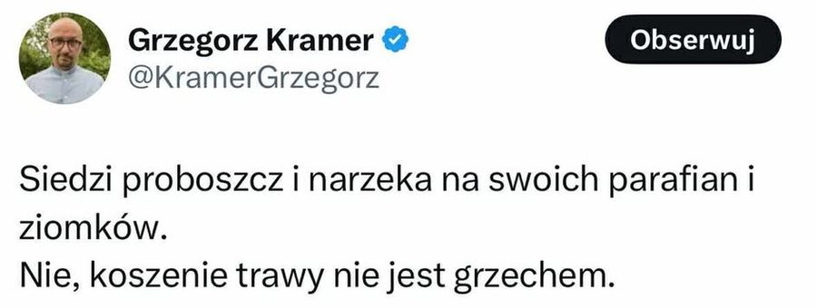Ks. Daniel Wachowiak wywołał burzę w sieci