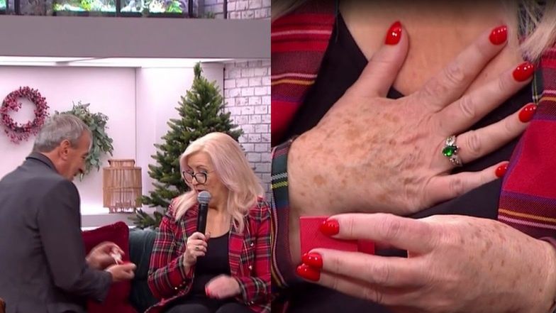 Zbigniew Zamróz i Anna Król zaręczyli się w TVP