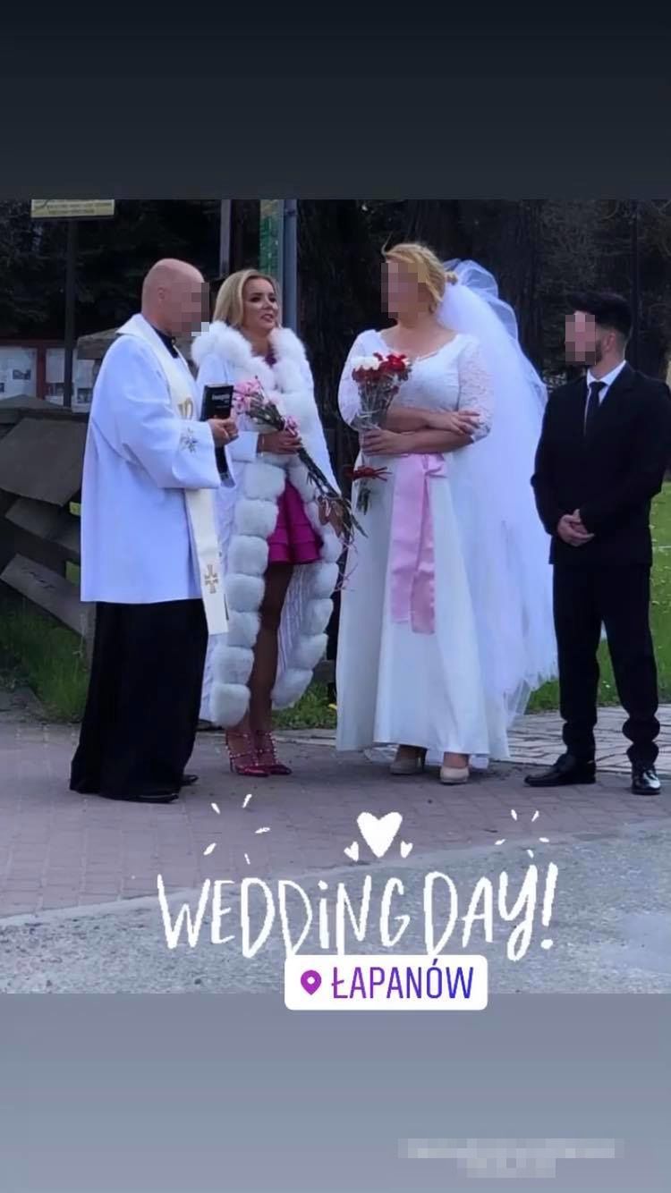 Monika Chwajoł na weselu