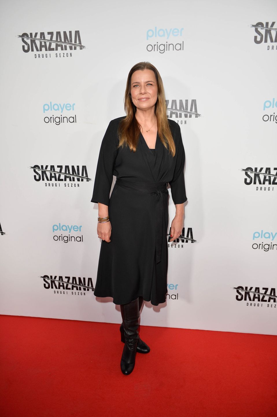 Agata Kulesza promuje drugi sezon serialu "Skazana"