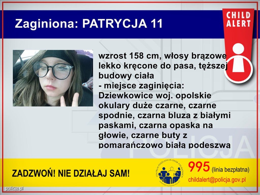 PILNE: CHILD ALERT NA TERENIE CAŁEGO KRAJU