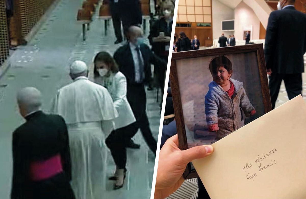 Posłanka KO przekazała papieżowi listy i zdjęcia dzieci uchodźców 