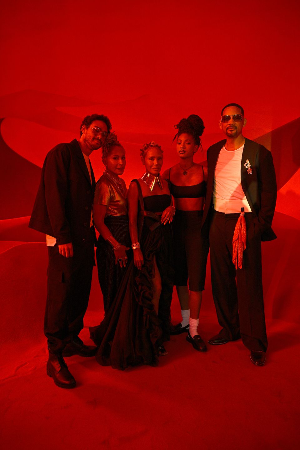 Will Smith i Jada Pinkett z dziećmi