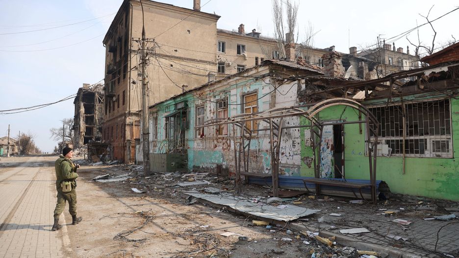 Zniszczenia w Mariupolu po rosyjskich atakach na miasto