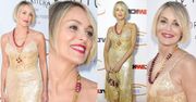 59-letnia Sharon Stone w złotej halce