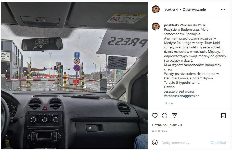 Jacek Łęski wraca do Polski