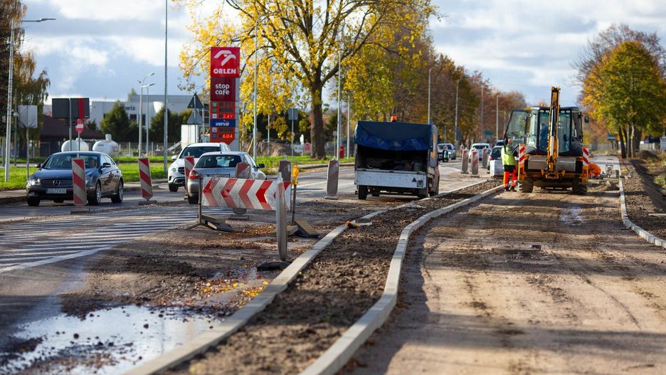 Remont drogi w Bolesławicach.