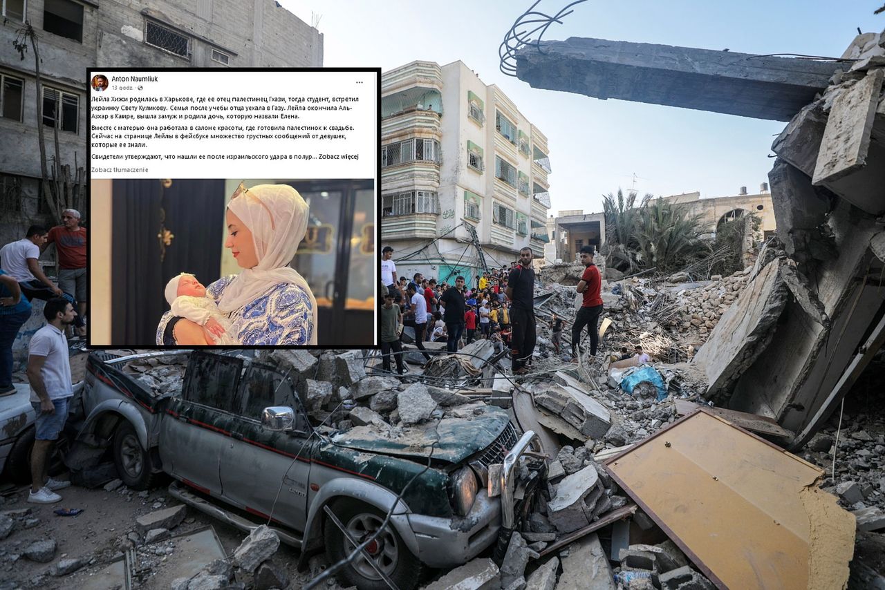 Ruins in the Gaza Strip after Israel's attack