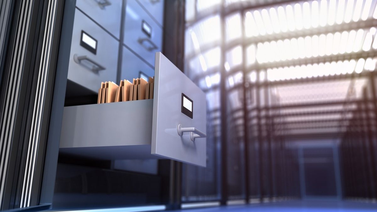 Szuflada w archiwum z depositphotos