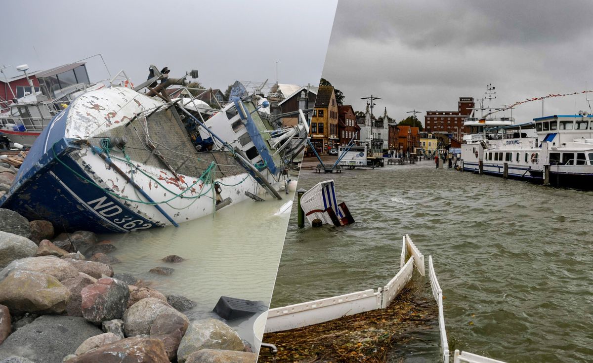 Szkody po sztormie Babet szacowane są na setki milionów euro