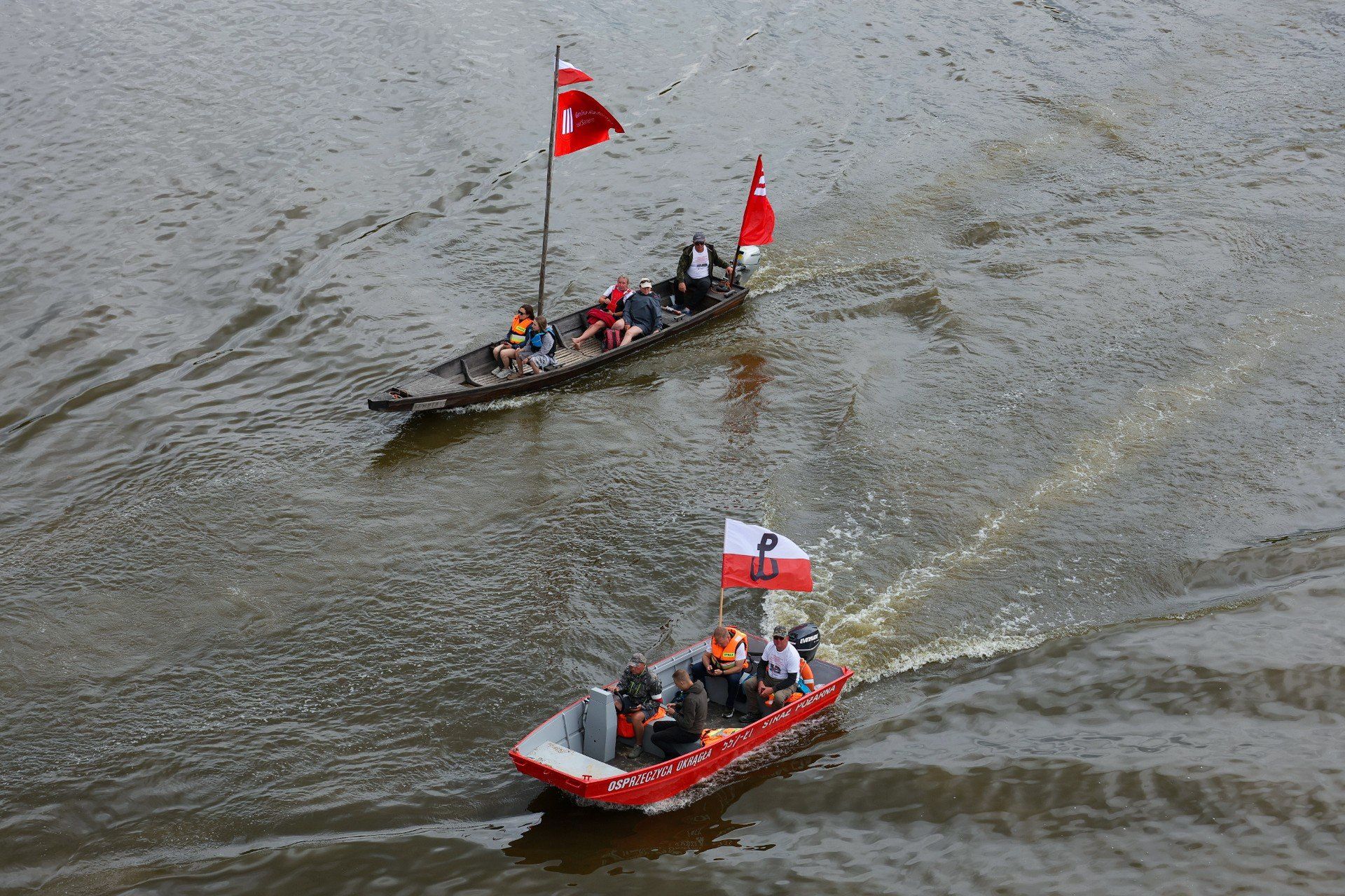 Łodzie na Wiśle