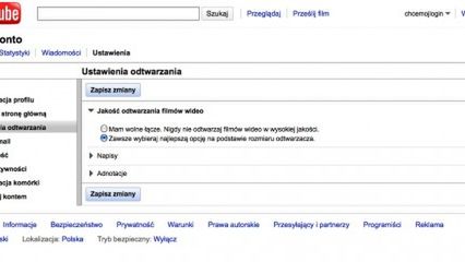 Jak automatycznie odtwarzać filmy w YouTube w najwyższej jakości? 1