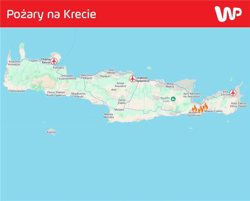 Pożary na Krecie