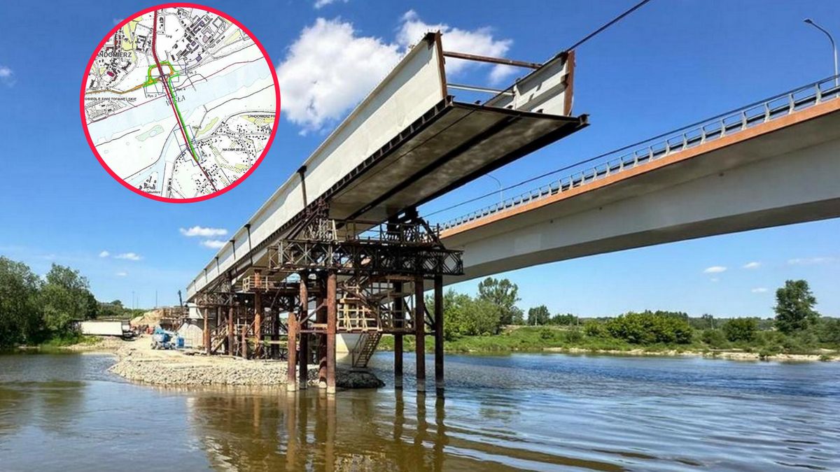 Montują 300-tonowego kolosa. Powstaje nowy most na Wiśle