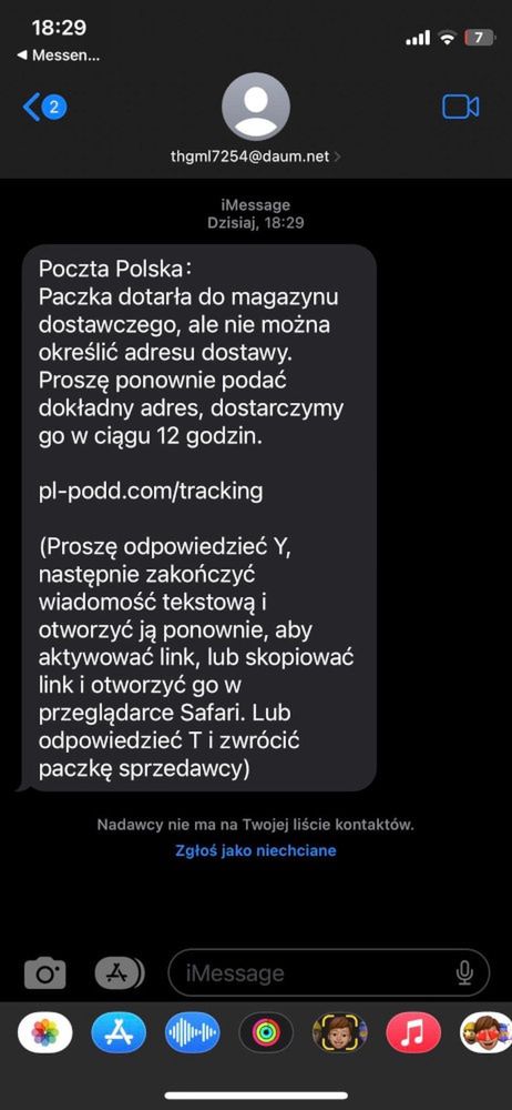 Oszuści podszywają się pod Pocztę Polską