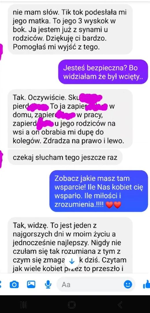 Rozmowa z żoną, którą zdradza mąż