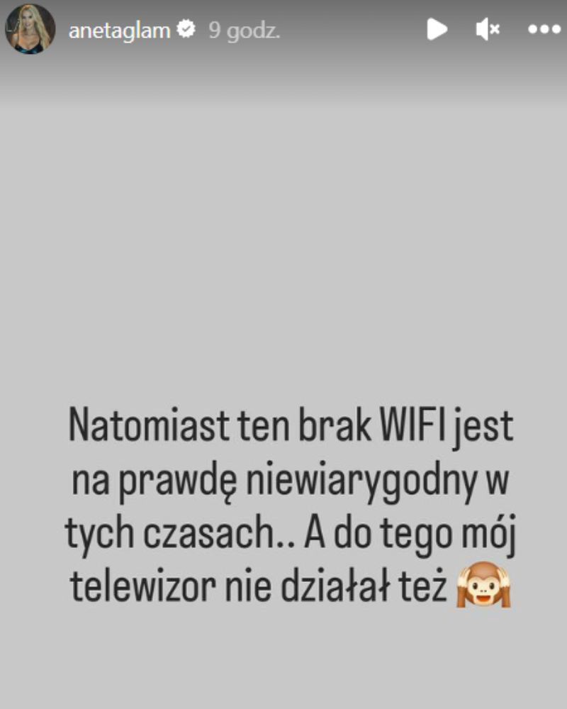 Niestety brak Wi-Fi to nie jedyny kłopot jaki miała Aneta