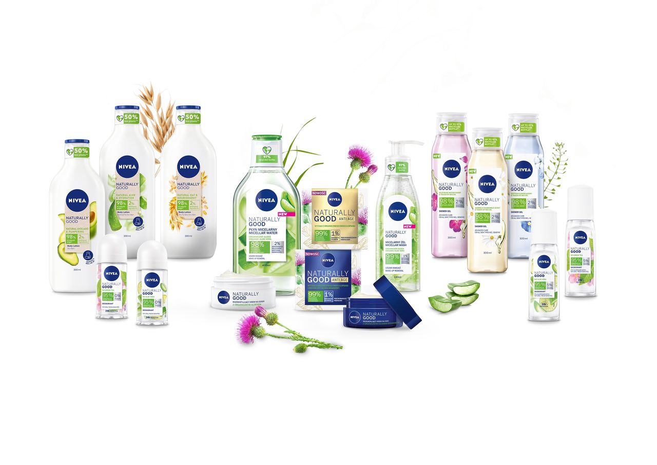 Nowa odsłona linii NIVEA NATURALLY GOOD – wszystkie opakowania przystosowane do recyklingu