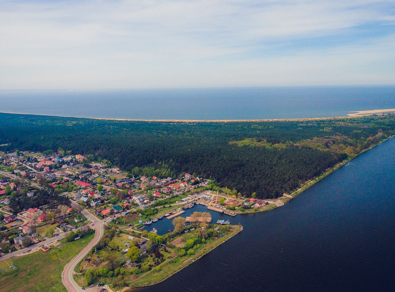 Ujście Wisły do Bałtyku na Wyspie Sobieszewskiej 