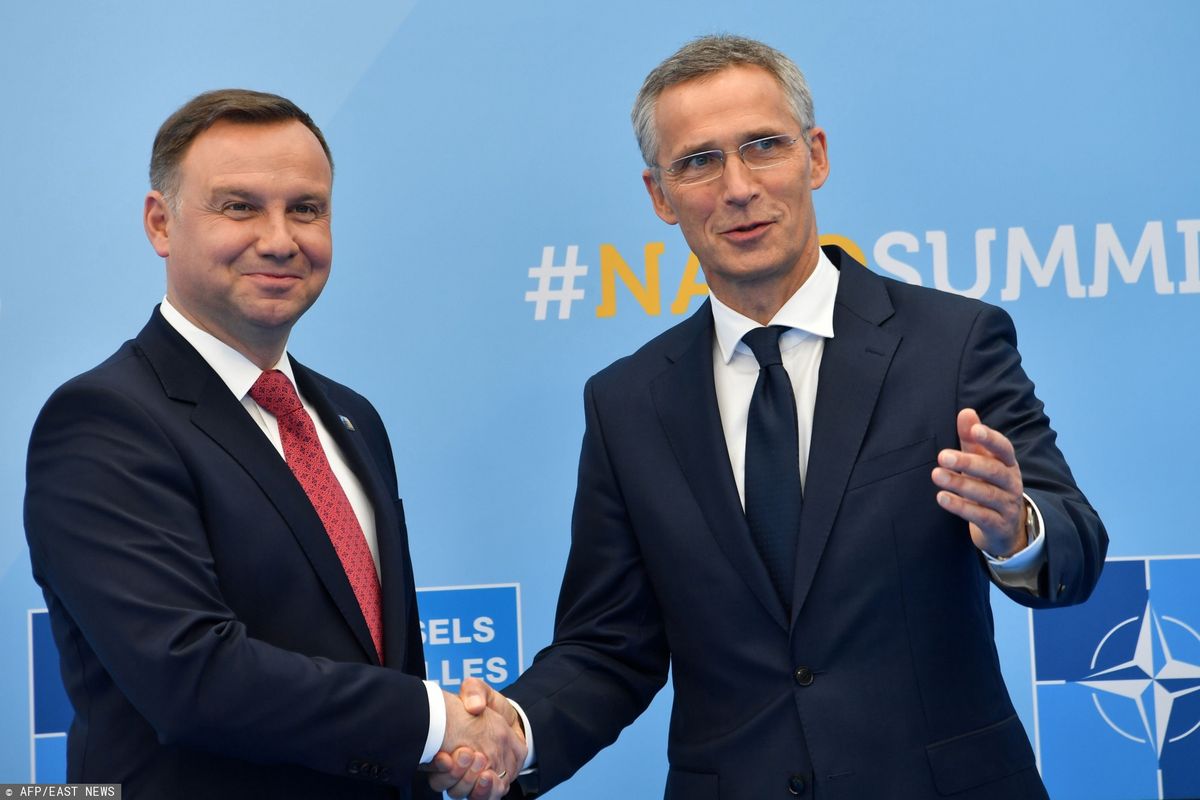 Prezydent Andrzej Duda oraz Sekretarz Generalny NATO Jens Stoltenberg