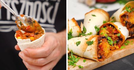 Znikną, nim się obejrzysz. Rożki chilli con carne to najlepsza przekąska na imprezę
