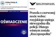 screen Fb Polska Policja, Rzeczpospolita; montaż: WM