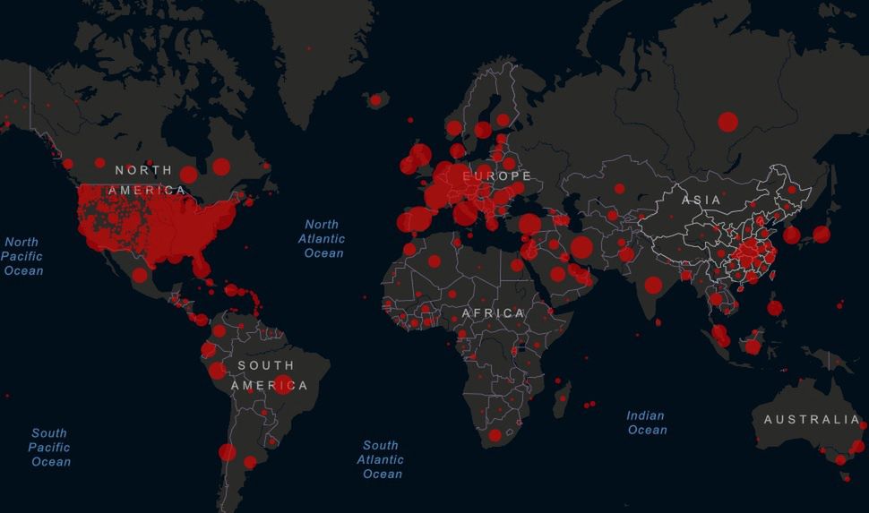 Koronawirus. Mapa pokazuje ponad 2 mln zakażeń na świecie. Statystyki w Polsce również rosną