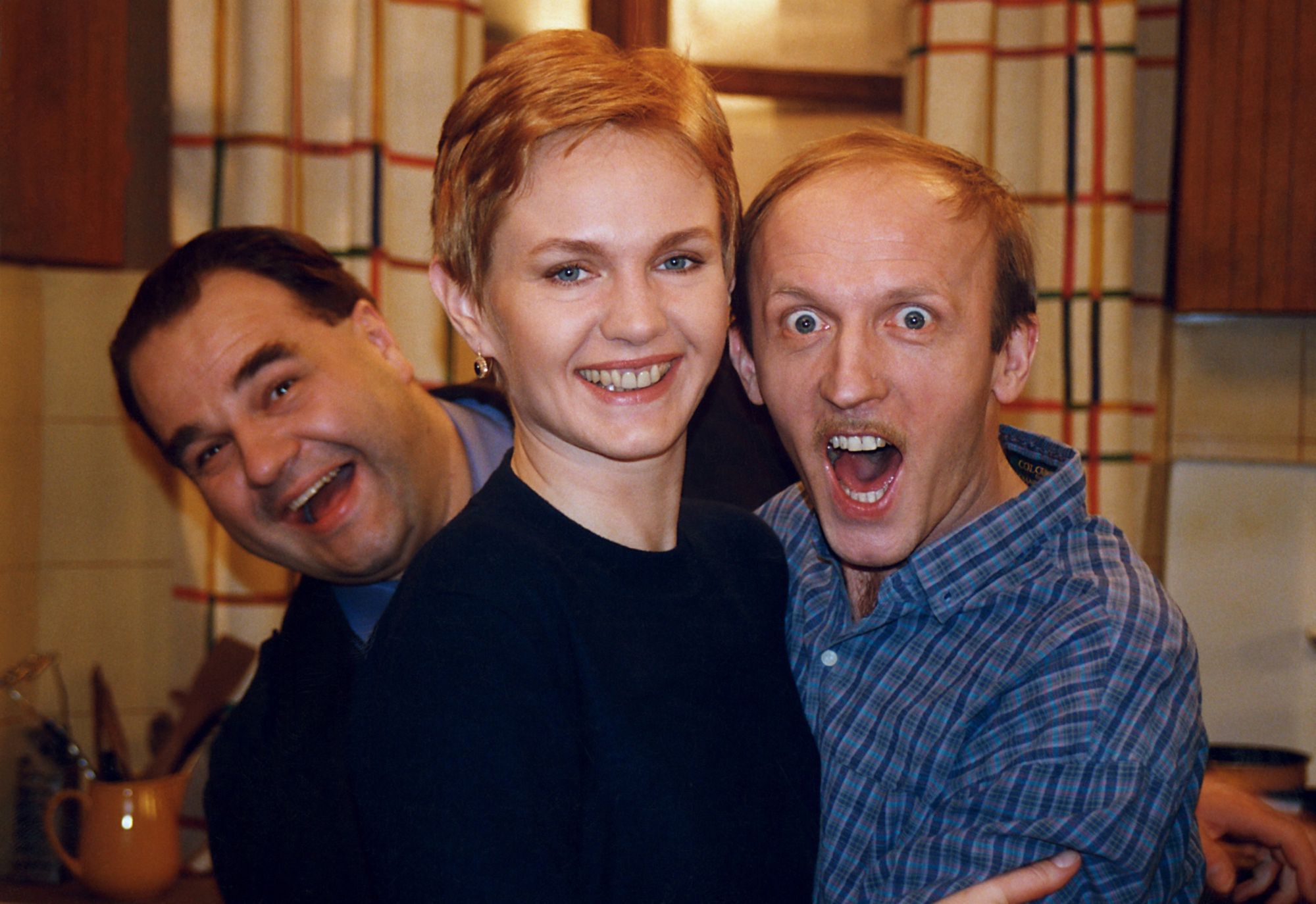 Agnieszka Pilaszewska, Cezary Żak i Artur Barciś za czasów "Miodowych lat"