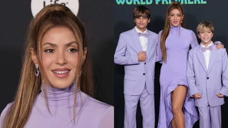 Shakira z synami na premierze filmu