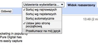 Google Reader przetłumaczy wiadomości z innych języków