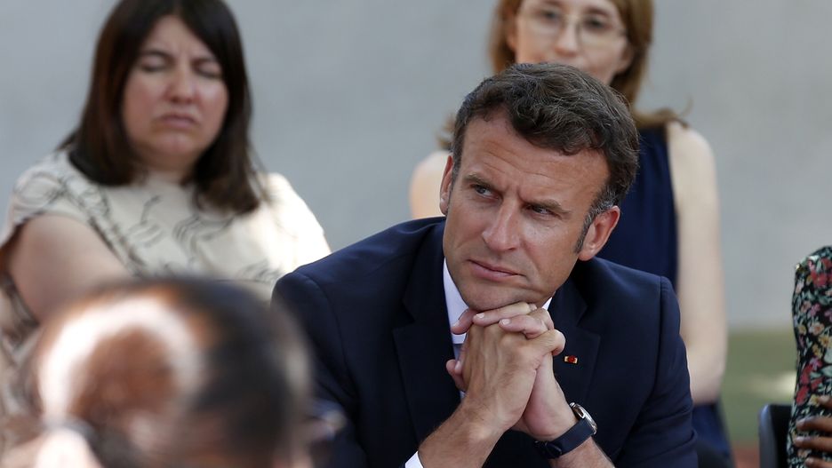 Prezydent Francji Emmanuel Macron 