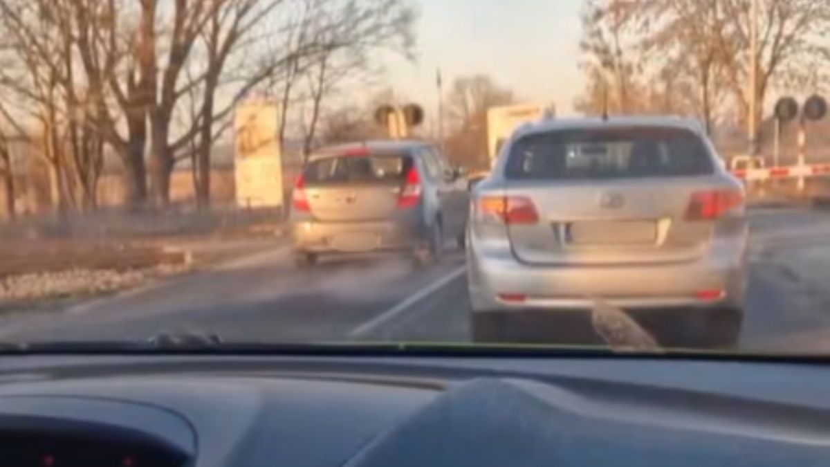 Skandaliczne zachowanie kierowców.