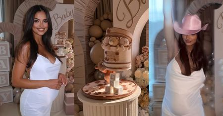 Odziana w przylegającą sukienkę Klaudia El Dursi chwali się BABY SHOWER: "Ględziłam, że tego nie czuję, że starej babie nie wypada"